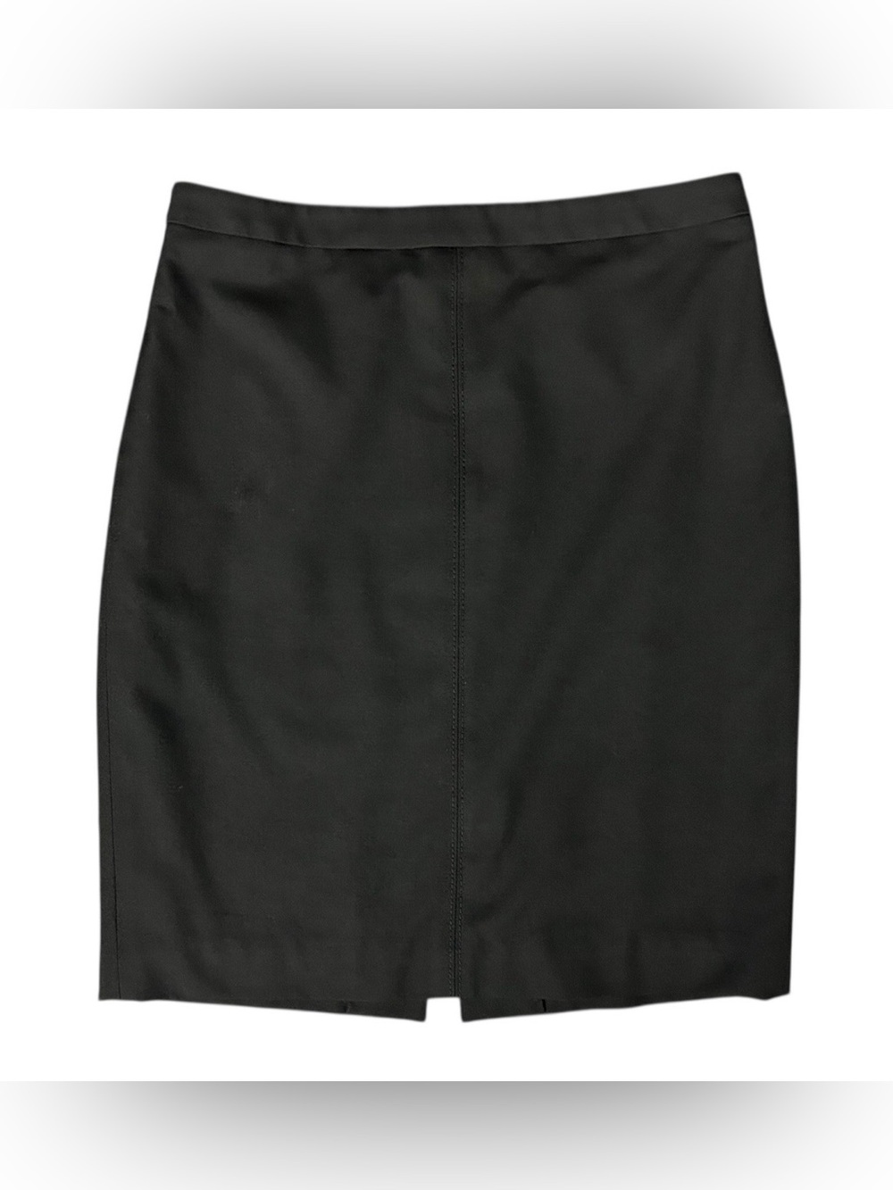 LOFT Skirt Womens Petite Size 0P Black Cotton Pencil Vented Career Essential